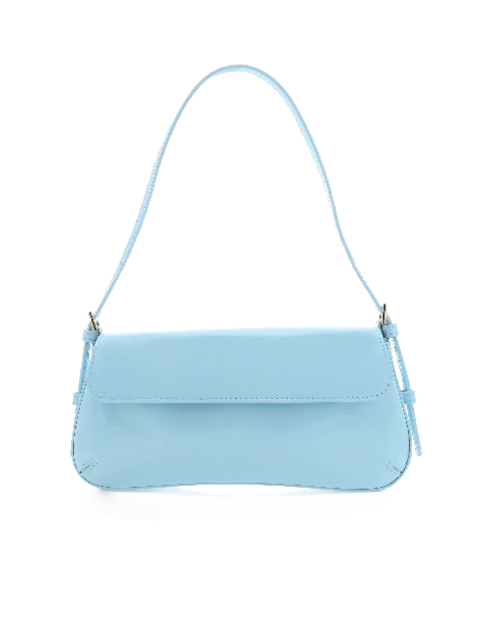 SABELLA SHOULDER BAG - SOFT BLUE PATENT-GOLD