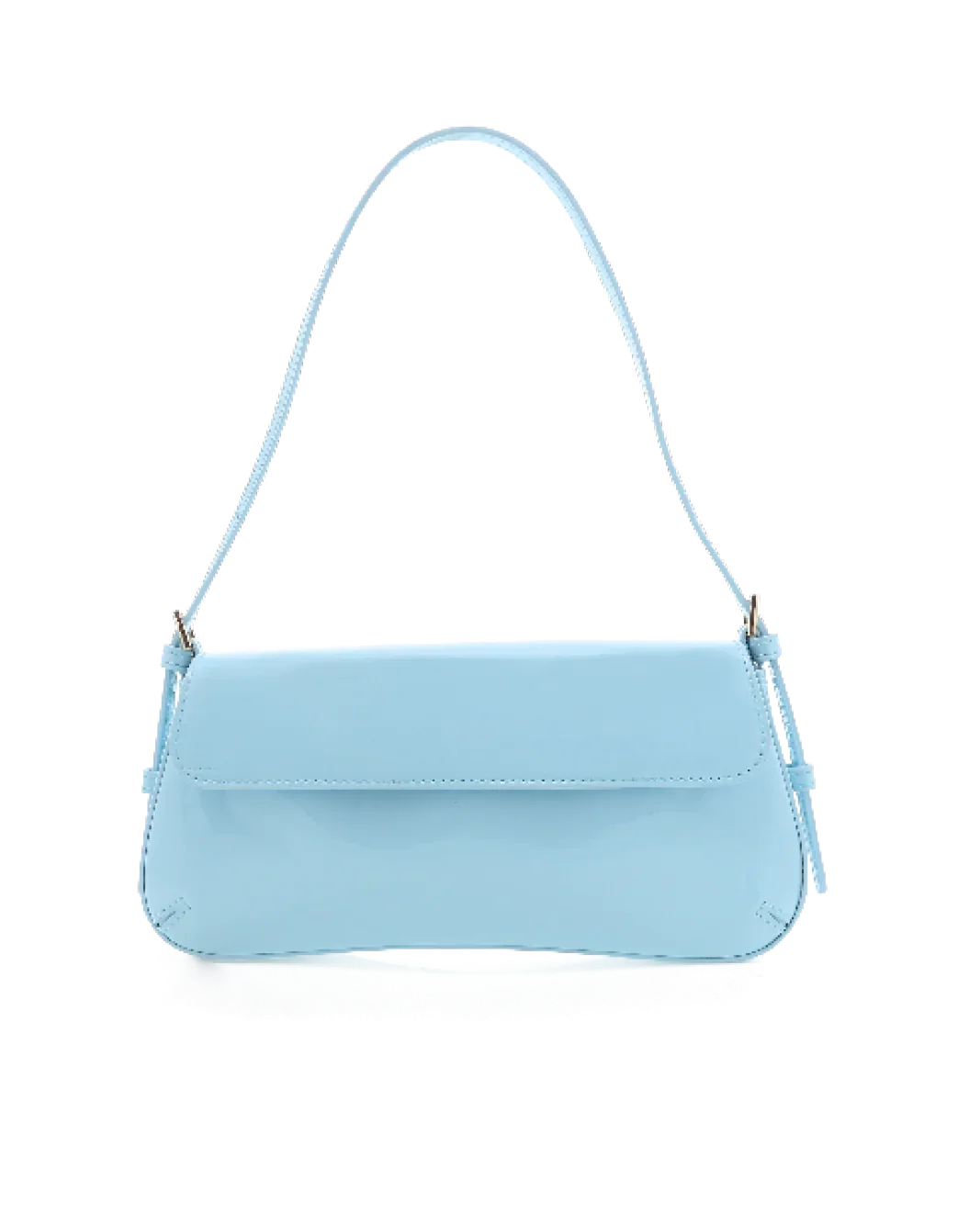 SABELLA SHOULDER BAG - SOFT BLUE PATENT-GOLD