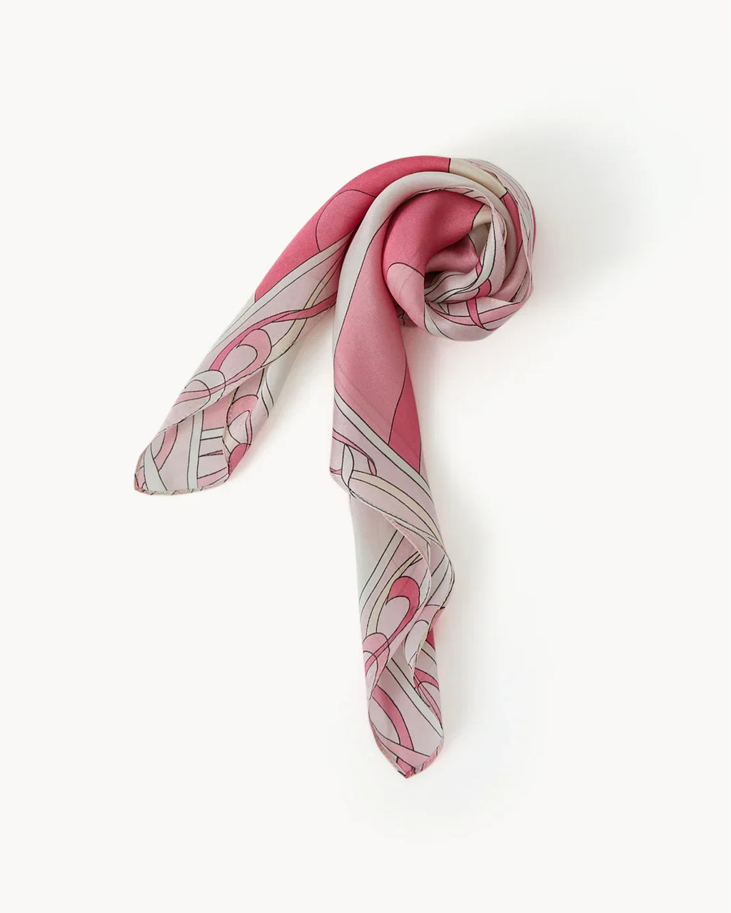 SOPHIA SILK SCARF - SOFT PINK