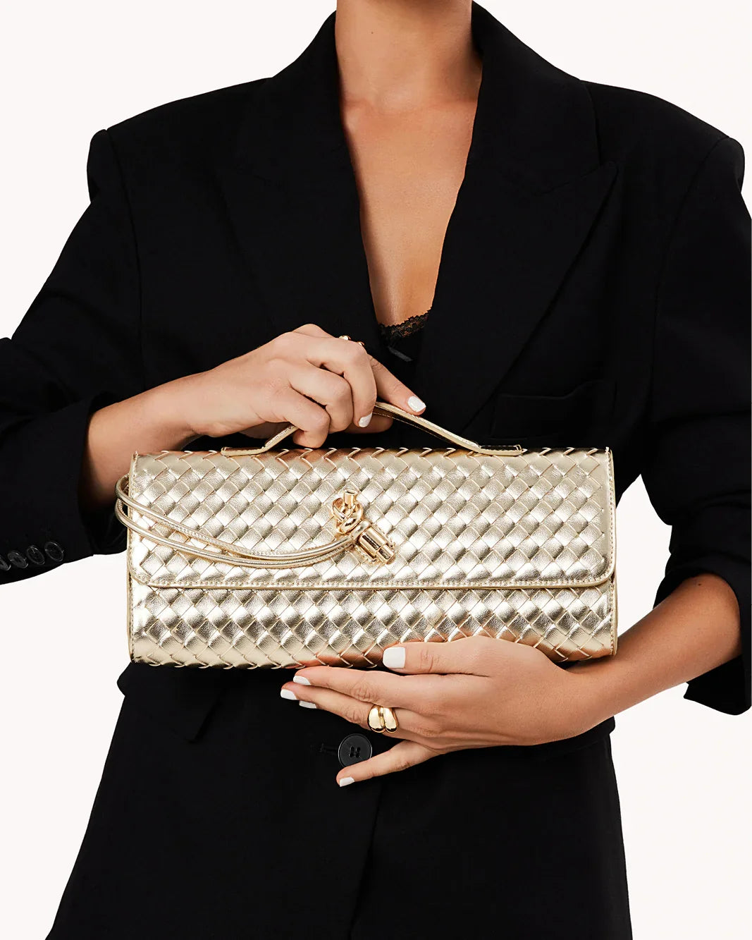 ALICE CLUTCH BAG - GOLD METALLIC