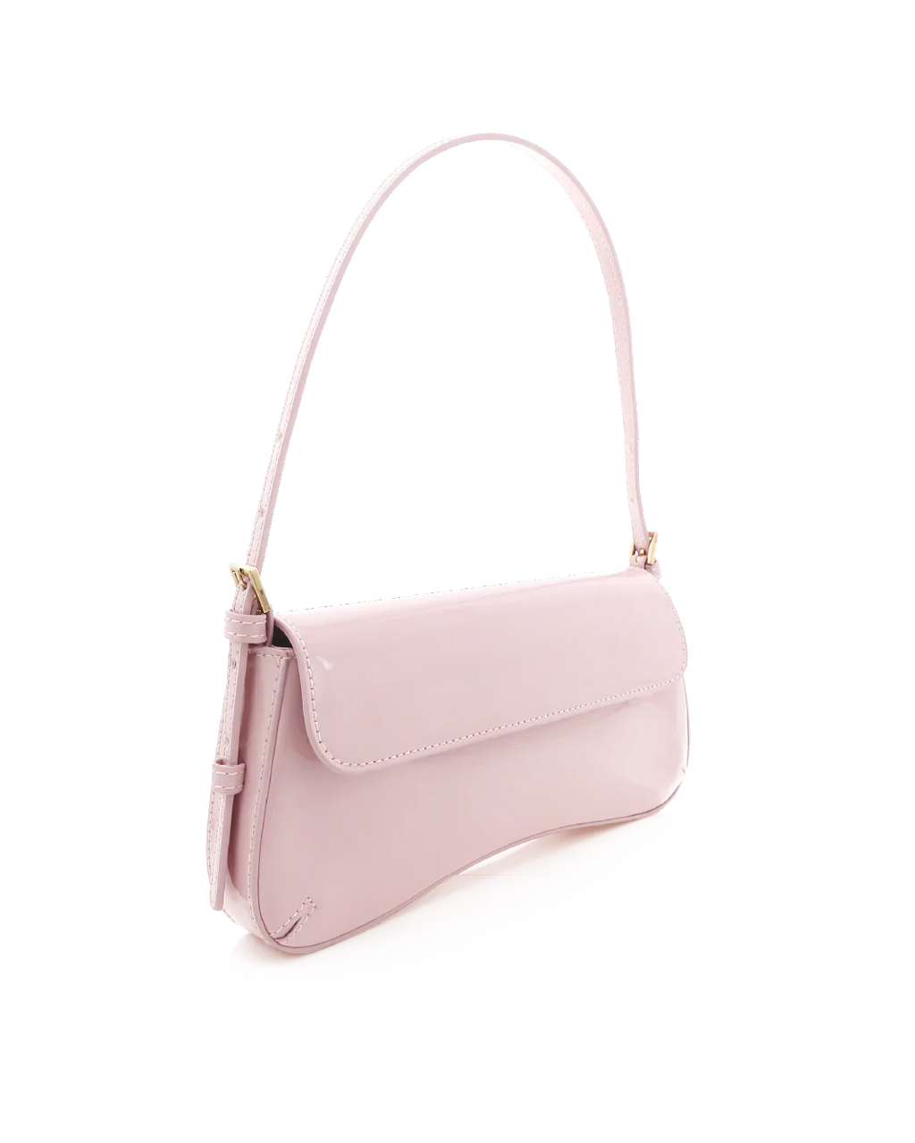 SABELLA SHOULDER BAG - BALLET PINK PATENT-GOLD
