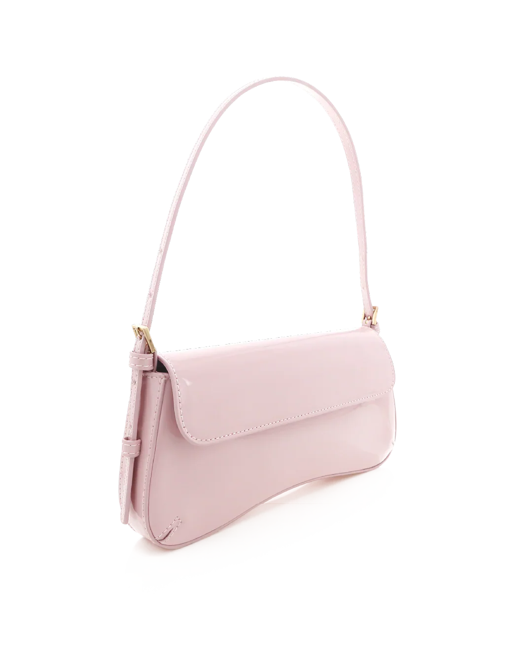SABELLA SHOULDER BAG - BALLET PINK PATENT-GOLD