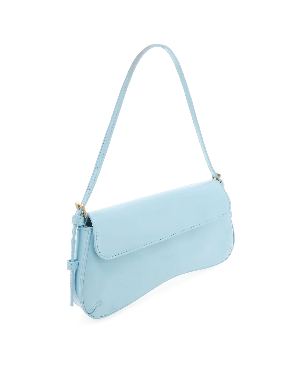 SABELLA SHOULDER BAG - SOFT BLUE PATENT-GOLD
