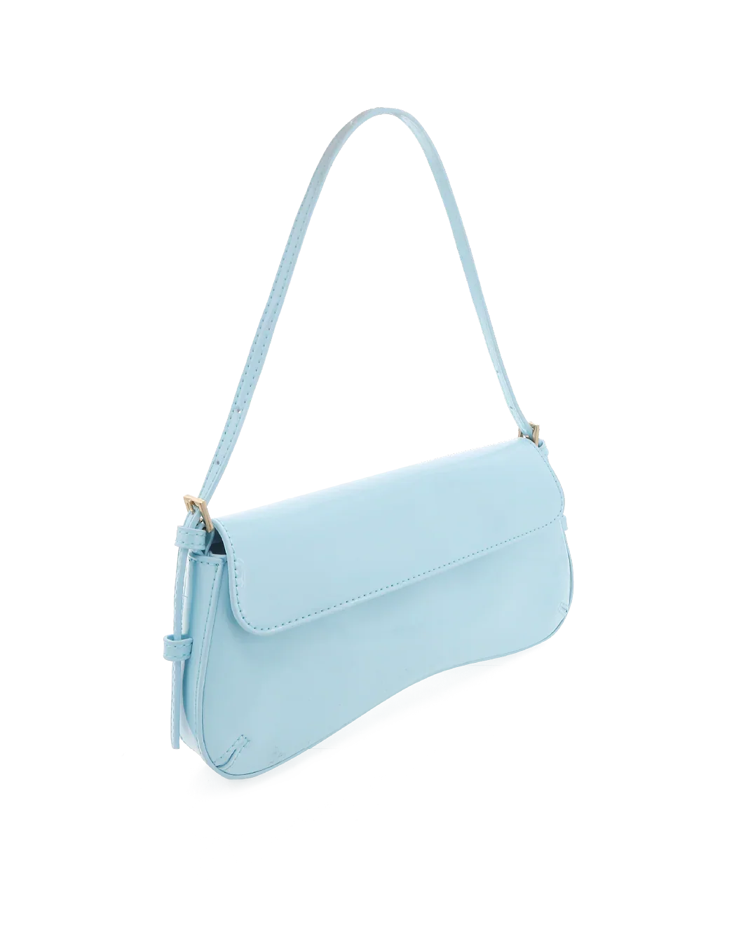 SABELLA SHOULDER BAG - SOFT BLUE PATENT-GOLD