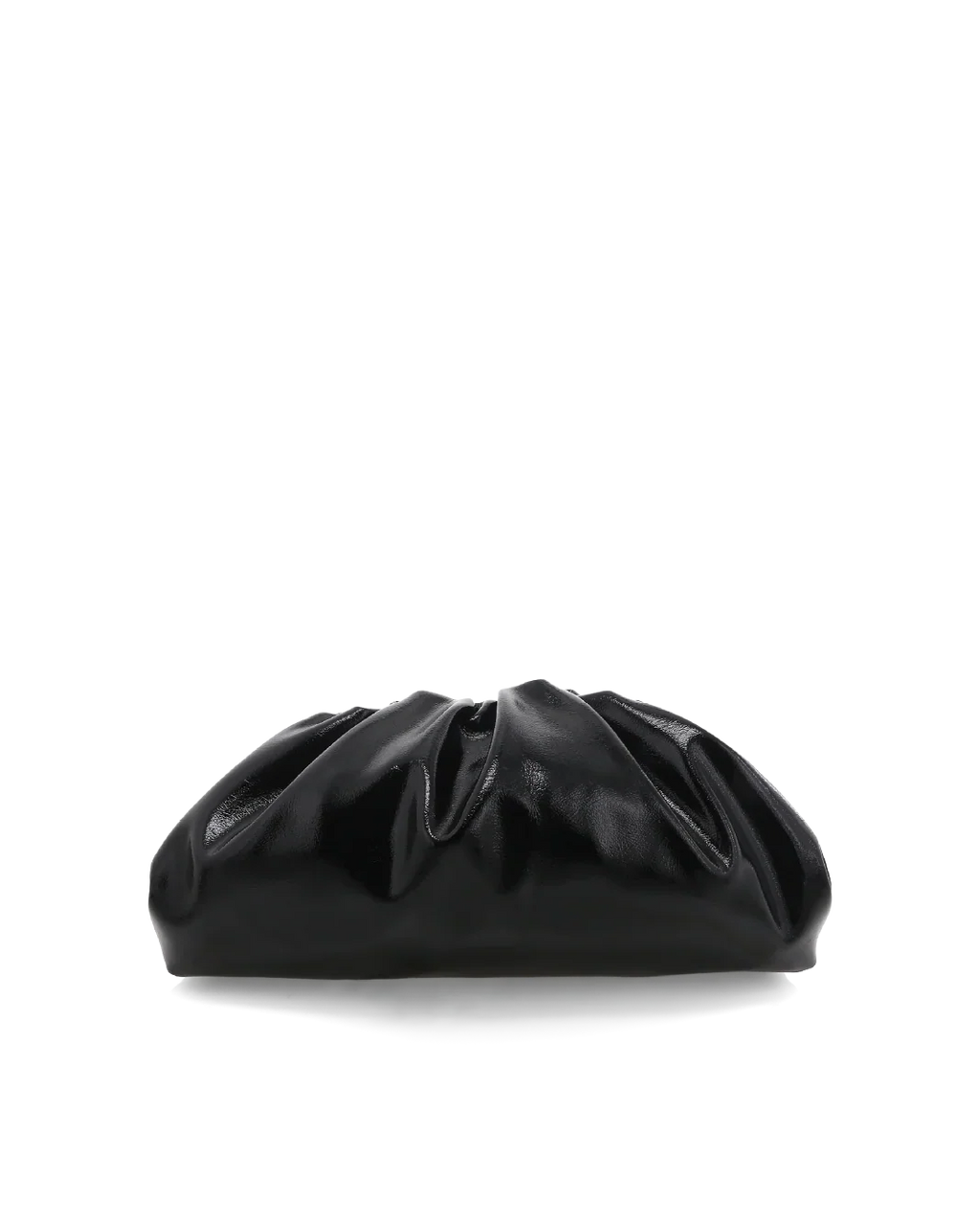 KYLA CLUTCH BAG - BLACK CRINKLE PATENT