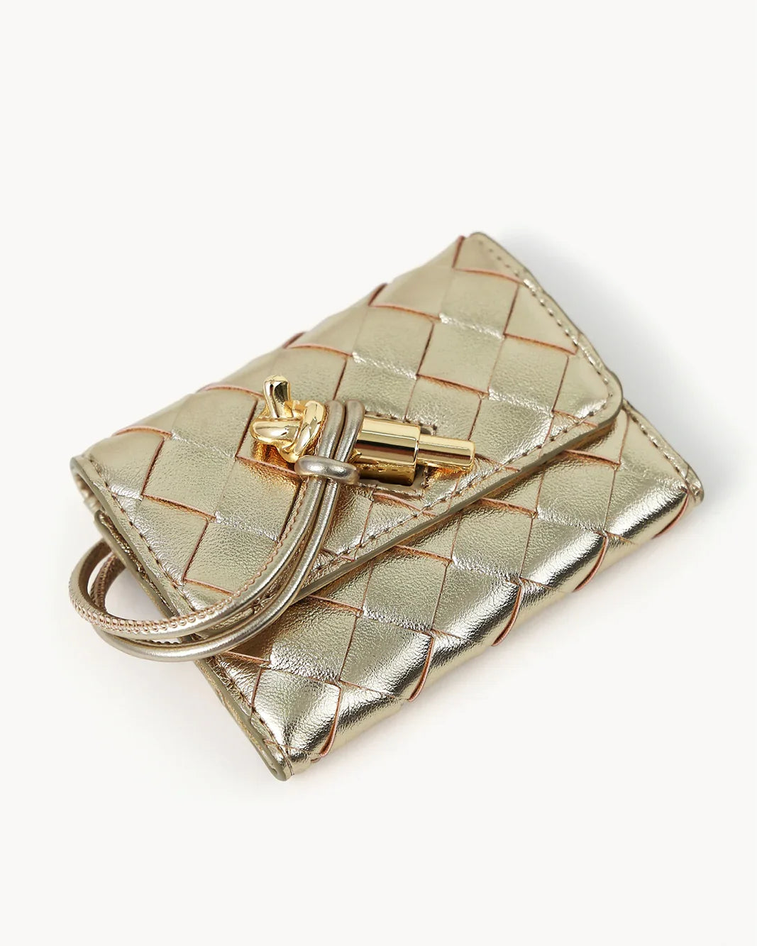 ALICE WALLET - GOLD METALLIC