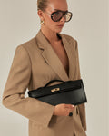 HADLEY HANDLE BAG - BLACK SAFFIANO
