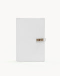 NOTEBOOK COVER - BONE SAFFIANO